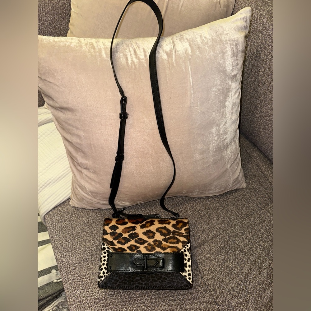 Rare 10 Crosby Derek Lam Animal Print Crossbody Handbag 90’s Style - Picture 9 of 15